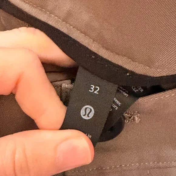 Lululemon ABC Slim-Fit 5 Pocket Pant Warpstreme Men's Tan M5AN1S - Picture 3 of 4